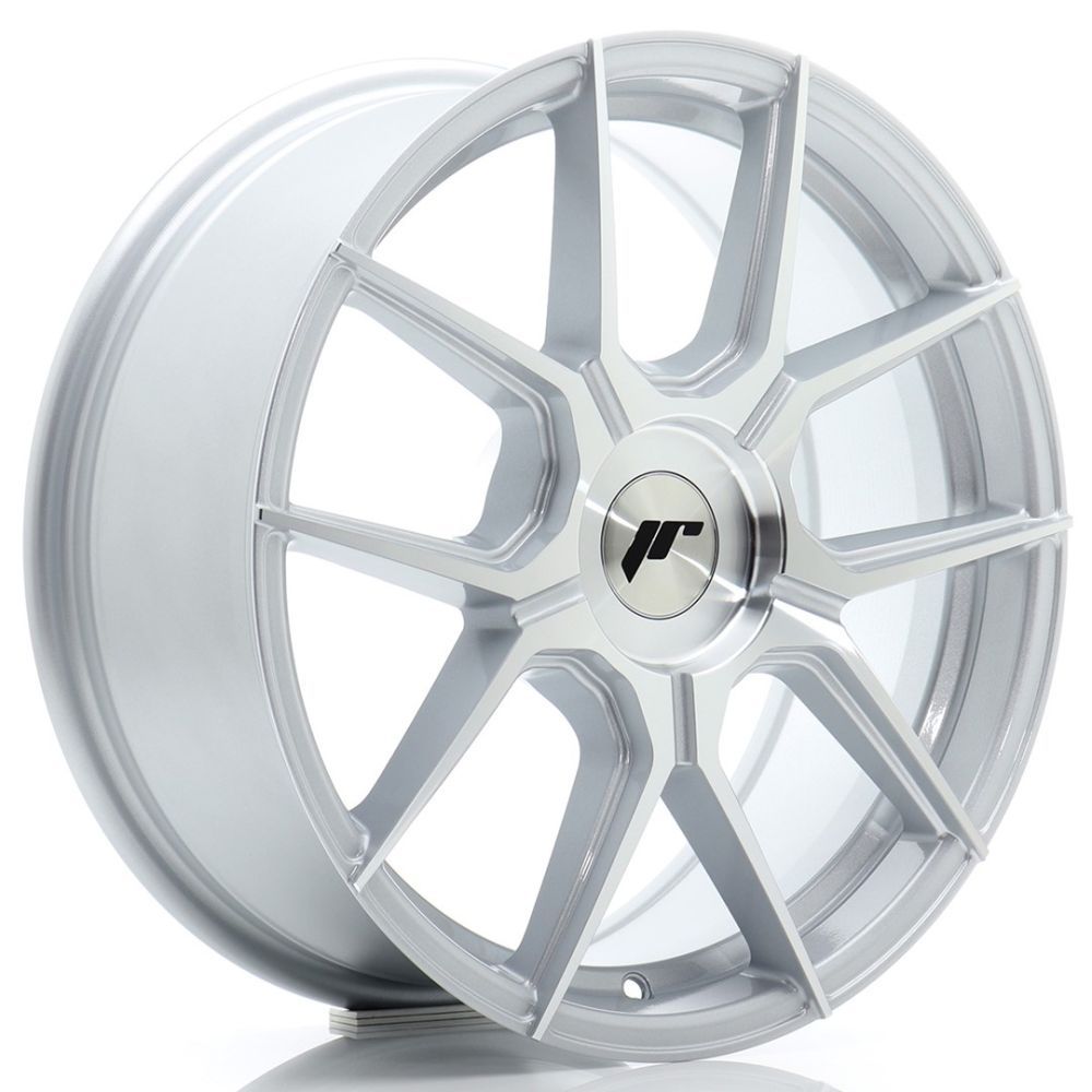 JR Wheels JR30 17x7 ET20-40 BLANK Silver Machined Face