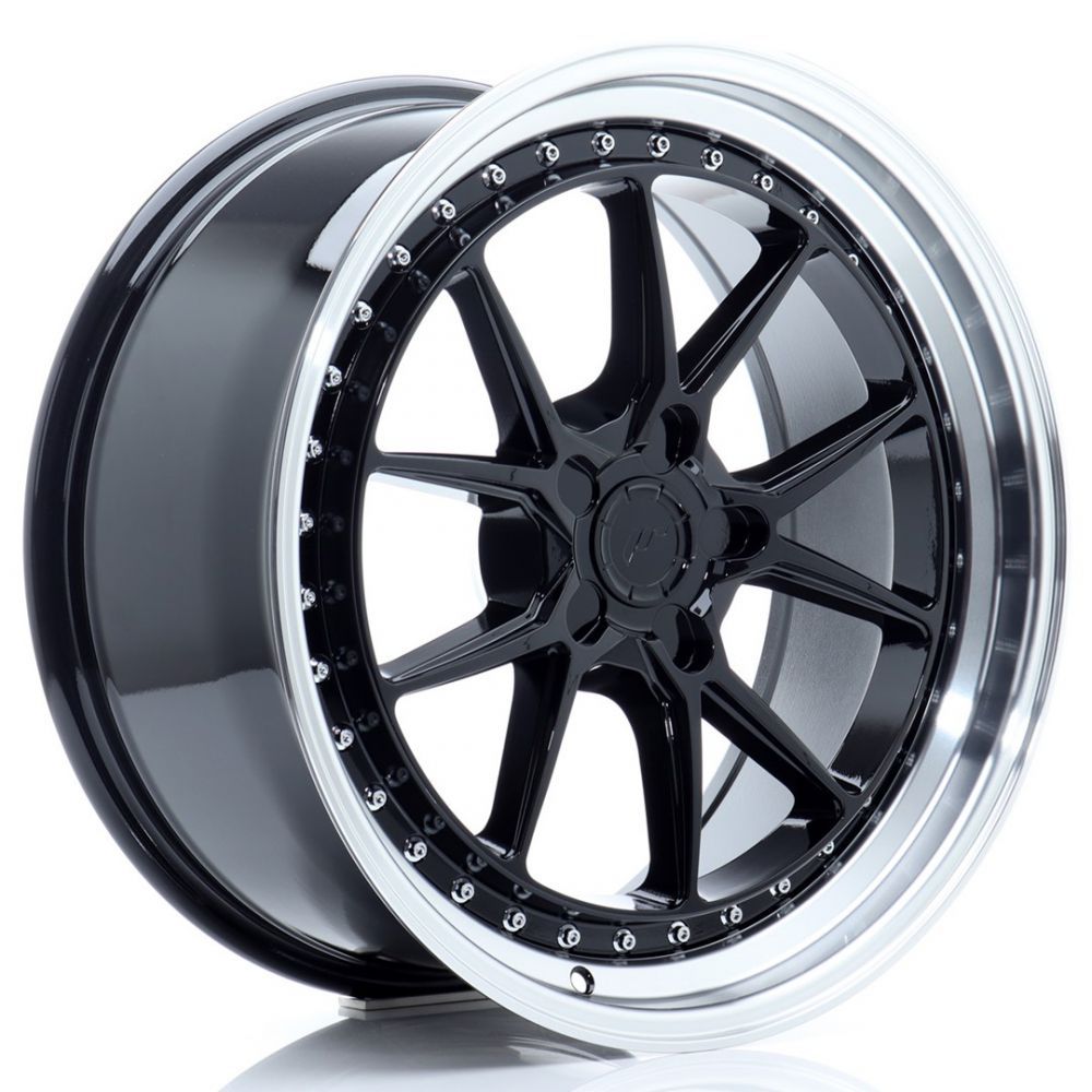 ALU PLATIŠČA JR Wheels JR39 19x8,5 ET15-35 5H BLANK Glossy Black w/Machined Lip