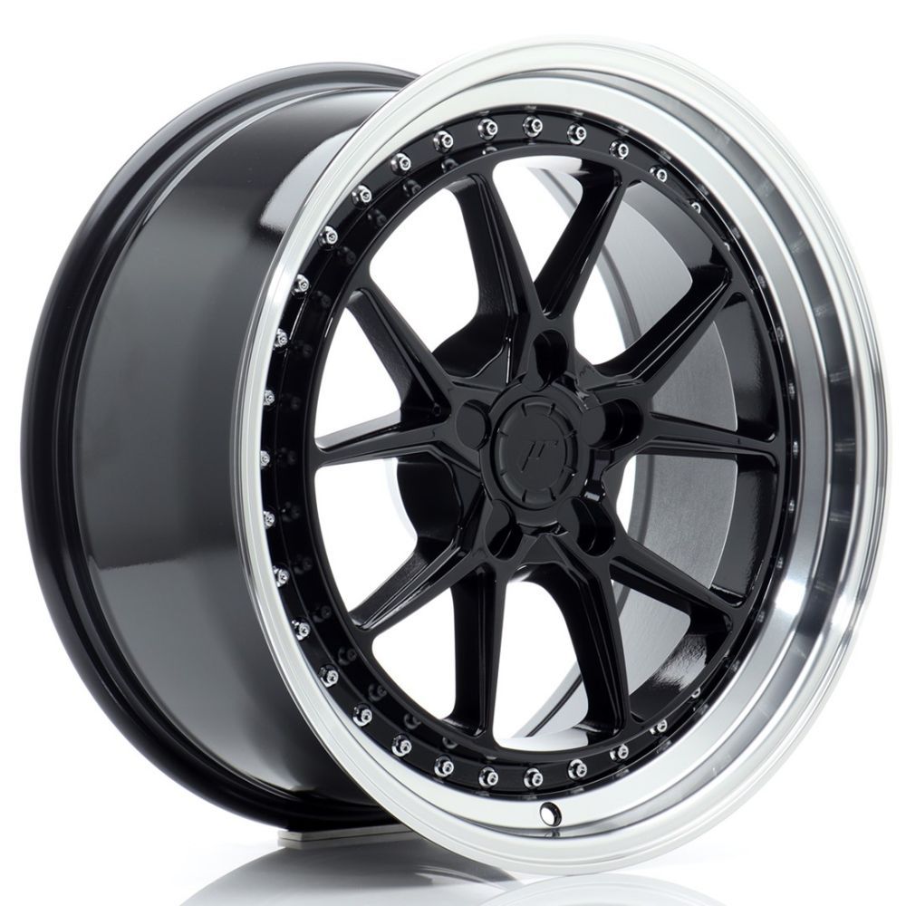 ALU PLATIŠČA JR Wheels JR39 18x8,5 ET15-35 5H BLANK Glossy Black w/Machined Lip