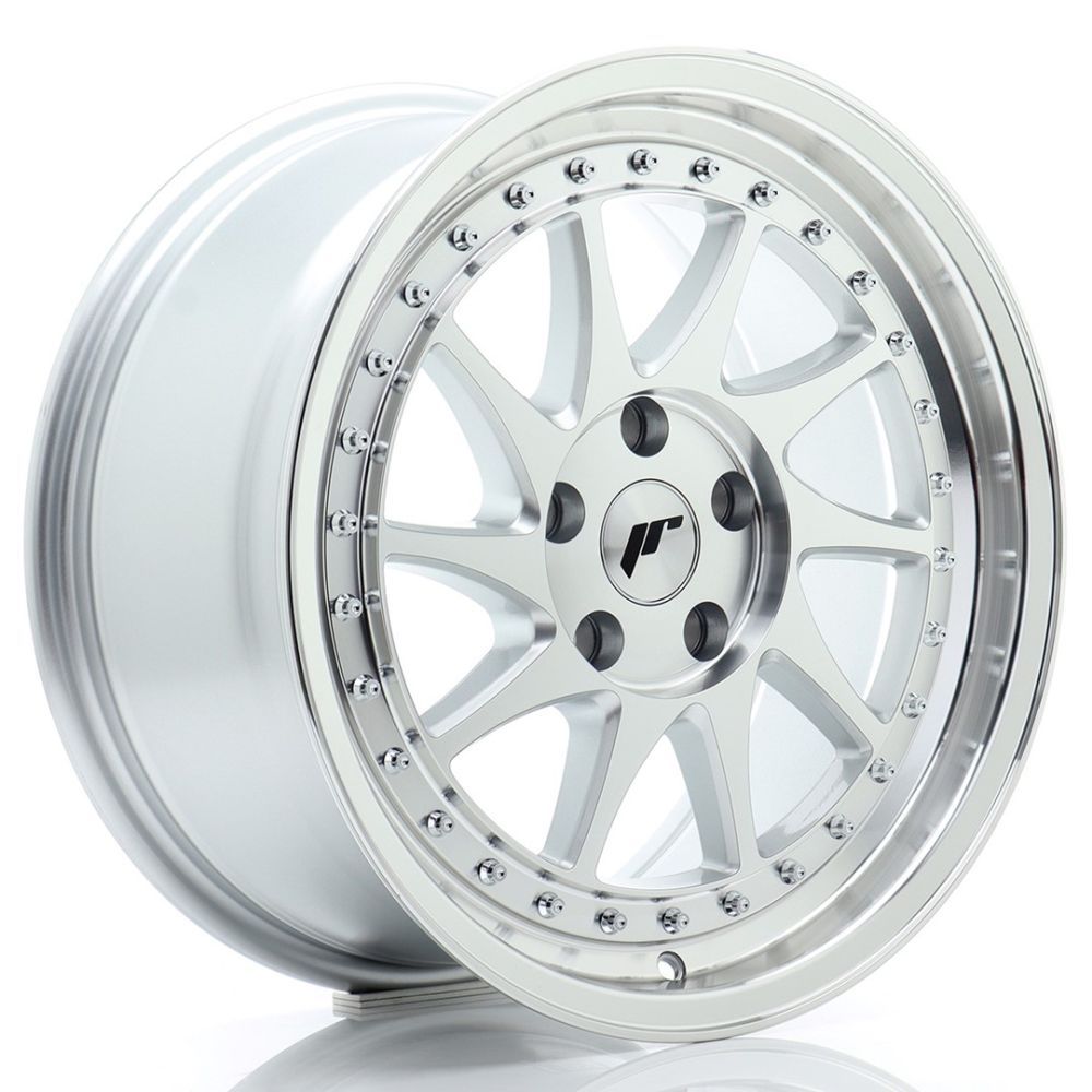 JR Wheels JR26 17x8 ET35 5x112 Silver Machined Face