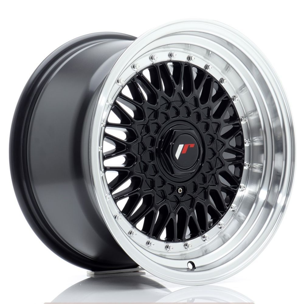 ALU PLATIŠČA JR Wheels JR9 16x9 ET20 4x100/108 Gloss Black w/Machined Lip