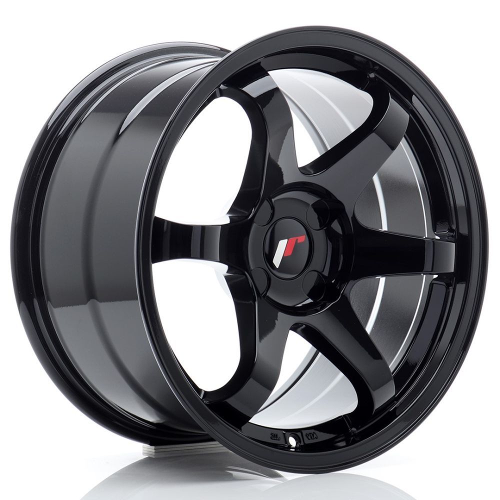 JR Wheels JR3 17x9 ET20-35 4H BLANK Gloss Black