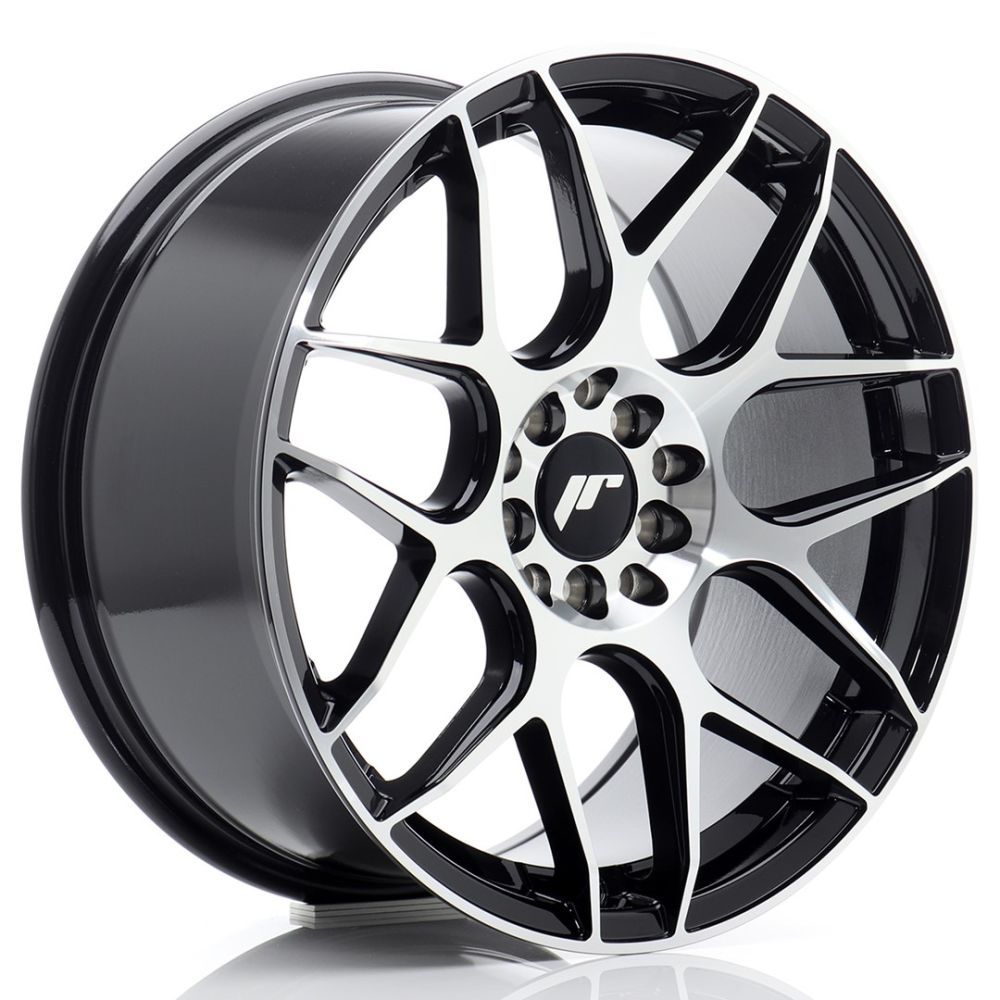 ALU PLATIŠČA JR Wheels JR18 17x8 ET35 5x100/114 Black Machined Face