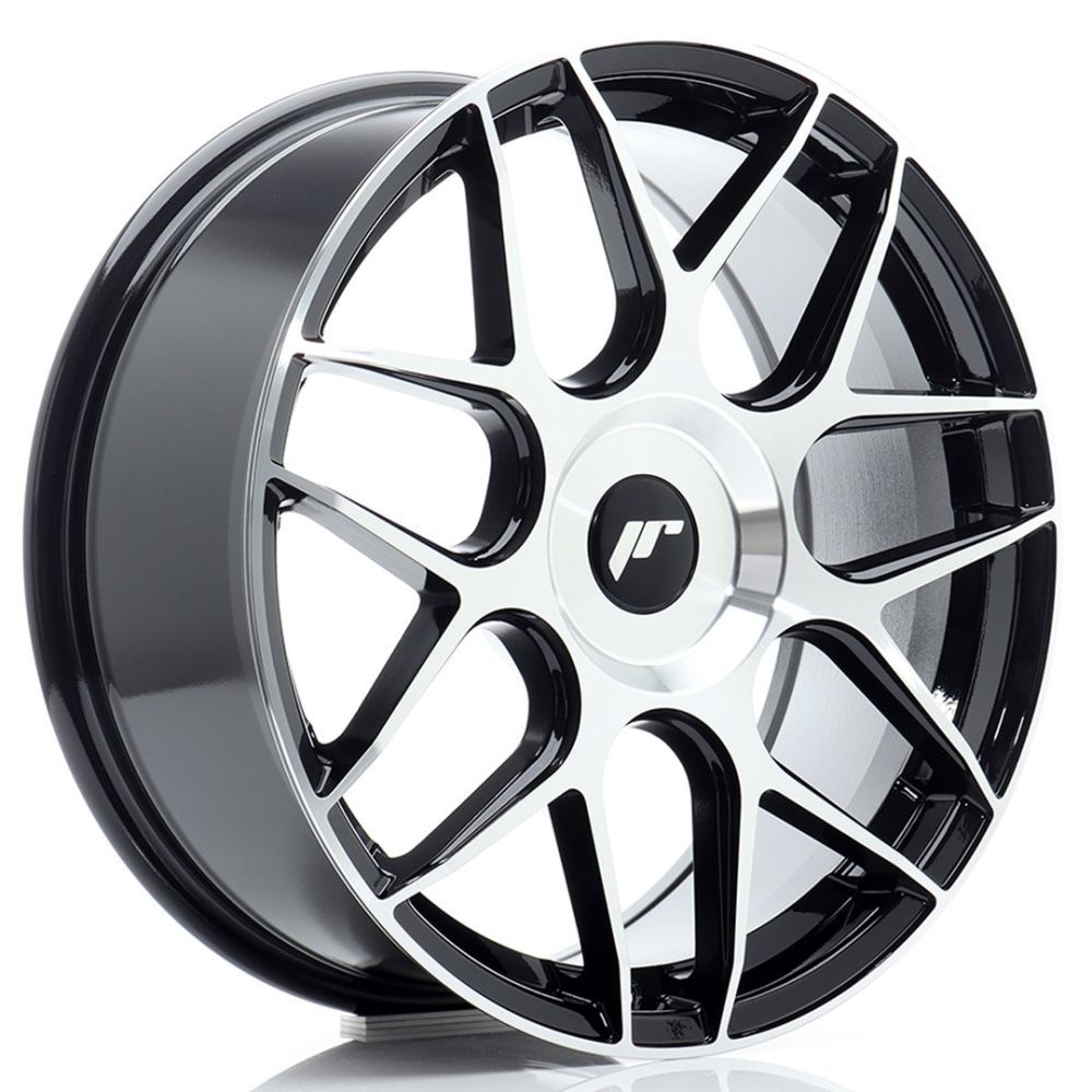 ALU PLATIŠČA JR Wheels JR18 18x7,5 ET20-40 BLANK Black Machined Face