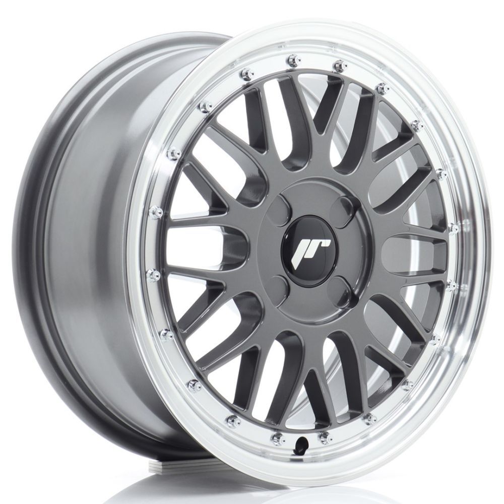 ALU PLATIŠČA JR Wheels JR23 16x7 ET20-45 4H BLANK Hyper Gray w/Machined Lip