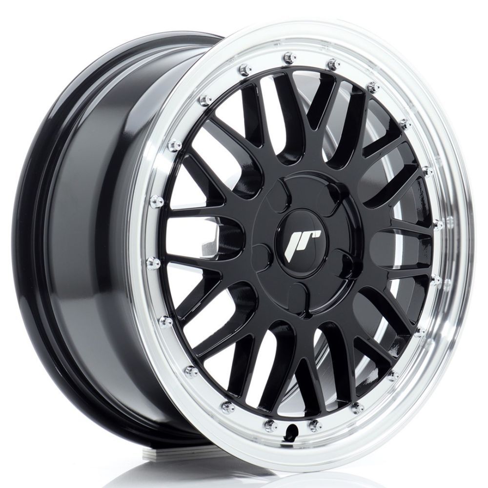 ALU PLATIŠČA JR Wheels JR23 16x7 ET20-45 5H BLANK Gloss Black w/Machined Lip