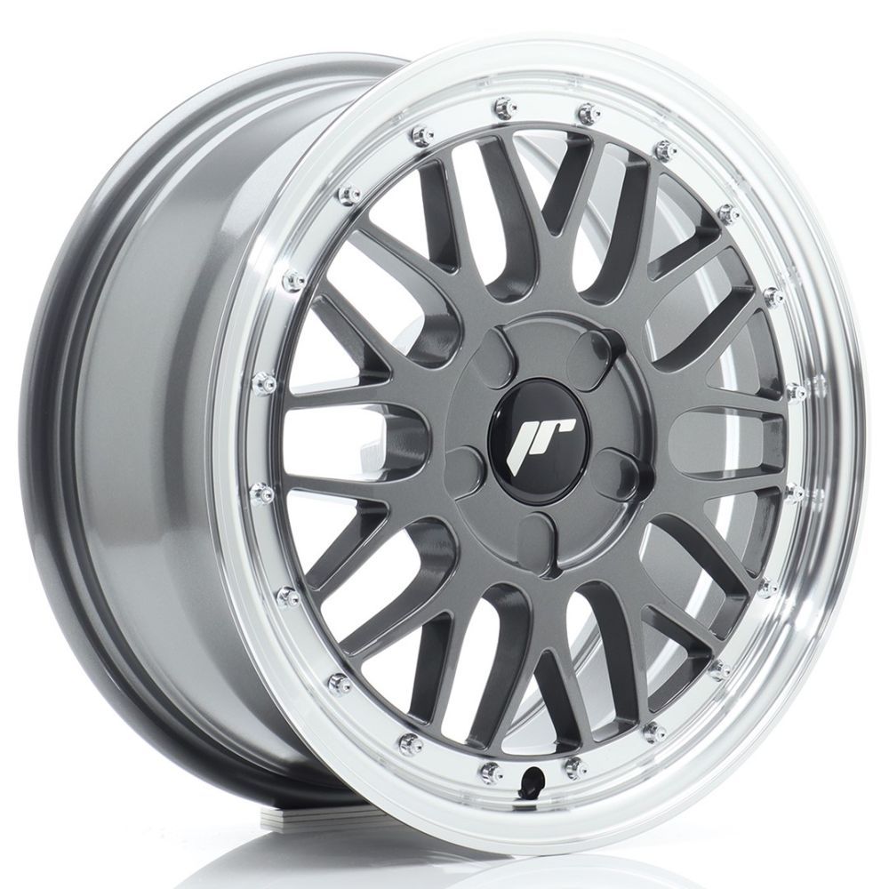 ALU PLATIŠČA JR Wheels JR23 16x7 ET20-45 5H BLANK Hyper Gray w/Machined Lip