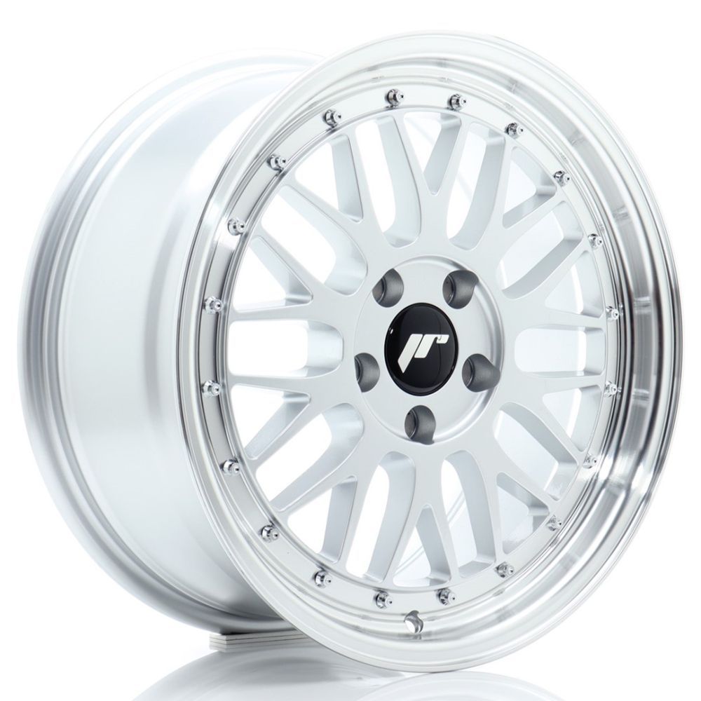 JR Wheels JR23 17x8 ET35 5x100 Hyper Silver w/Machined Lip