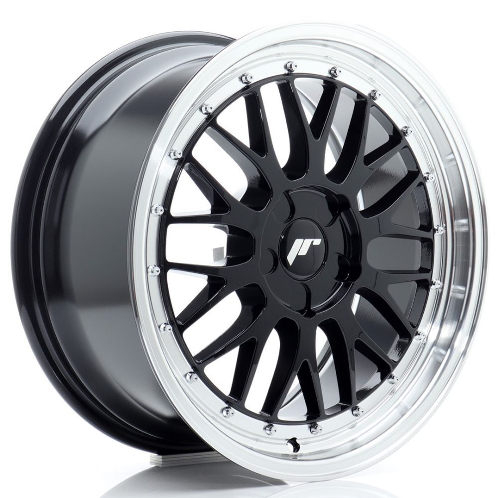 ALU PLATIŠČA JR Wheels JR23 18x8 ET20-42 5H BLANK Glossy Black w/Machined Lip