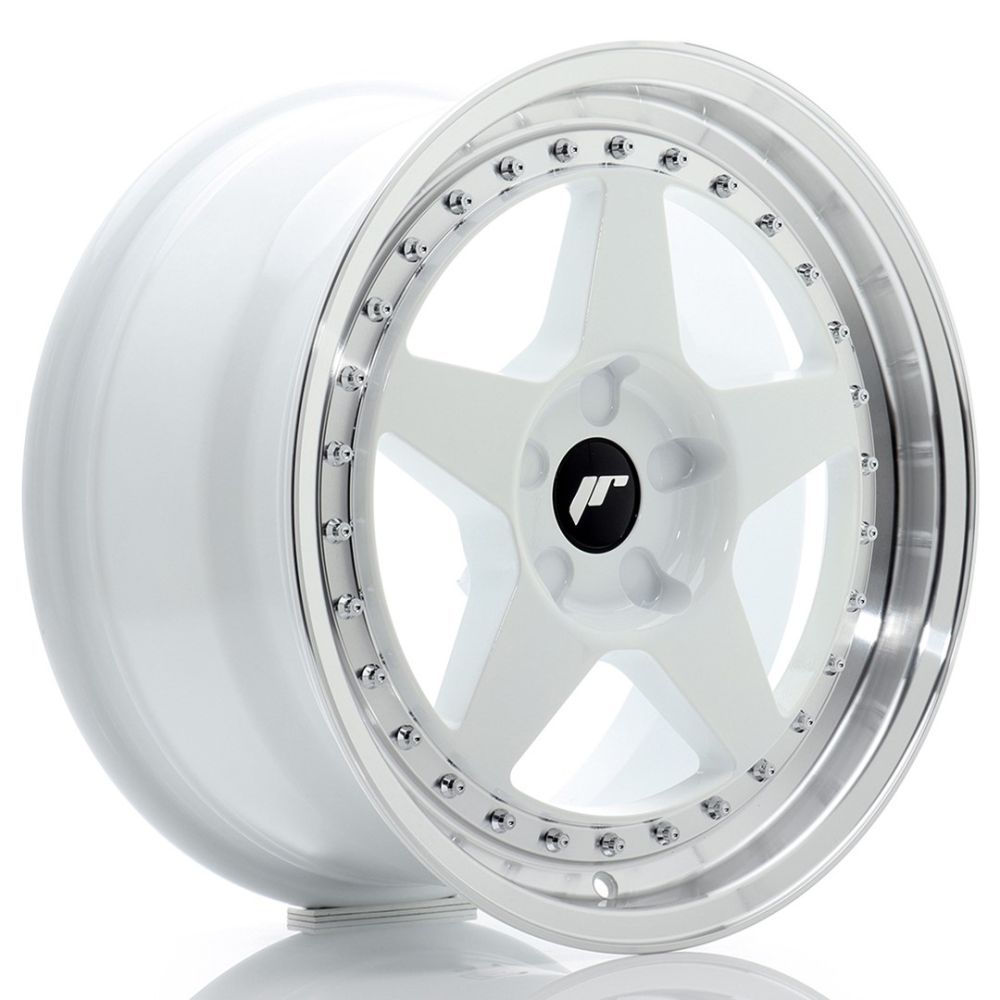 ALU PLATIŠČA JR Wheels JR6 17x8 ET20-35 5H BLANK White w/Machined Lip