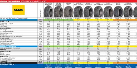 Veliki test zimskih pnevmatik: katerim se je treba izogniti