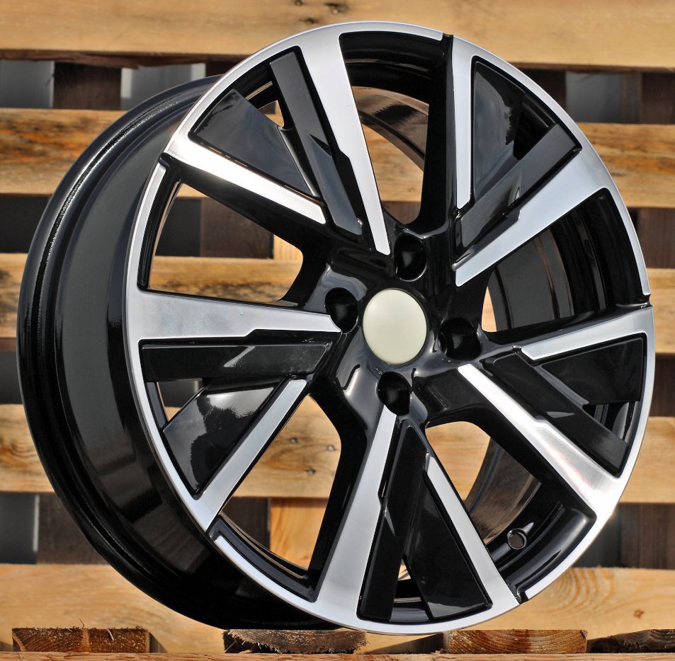  R16x6.5 5X108 ET 40 65.1 B5906 Black Polished (MB) For PEUG (R) (Carved Spokes) 6.5x16 ET40 5x108