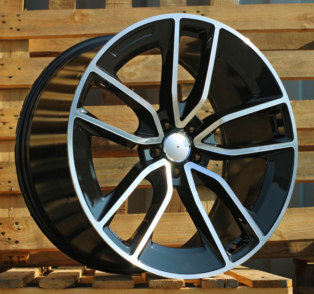 ALU PLATIŠČA R22x11 5X112 ET 50 66.6 B5949 Black Polished (MB) For MER (P) (New GLS/GLE (Rear+Front)) 11x22 ET50 5x112