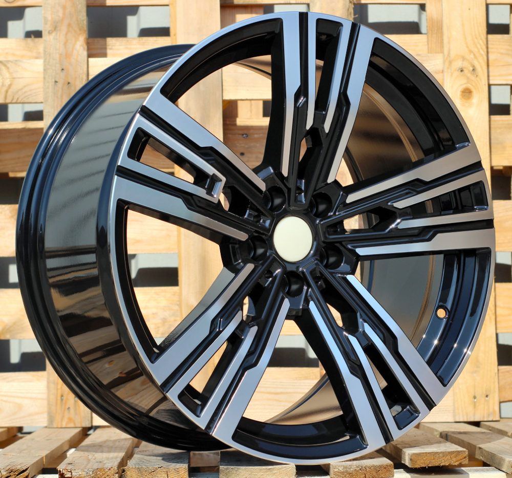 R21x8.5 5X112 ET 25 66.6 B1831 Black Polished (MB) For BMW (Z4) (Rear+Front) 8.5x21 ET25 5x112