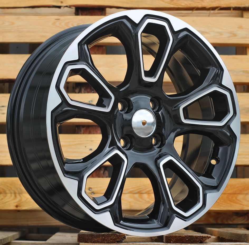  R17x7 4X108 ET 37.5 65.1 B1136 Black Polished (MB) For FORD (L6) 7x17 ET37.5 4x108