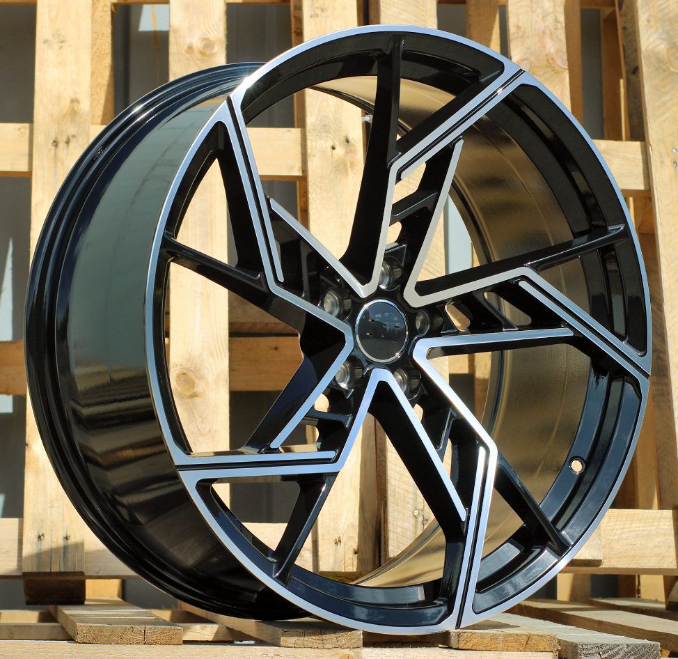  R20x9 5X112 ET 30 66.5 I5611 Black Polished (MB) For AUD (K3) (New ABT Style) 9x20 ET30 5x112