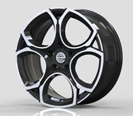  R18x8 5X112 ET 45 57.1 I5162 Black Polished Half Matt (MBHM) For VW (Z5) (NEW Model) 8x18 ET45 5x112