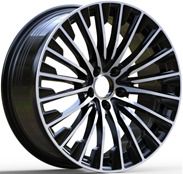  R18x8 5X112 ET 43 66.6 FBX132 Black Polished (MB) For MER (Z5) (HYBRID FORGED) 8x18 ET43 5x112