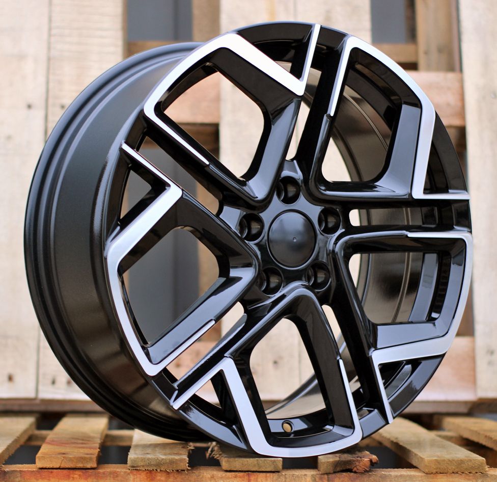  R18x7.5 5X112 ET 41 57.1 Y1243 Black Polished (MB) For VW (K2) (NEW Model) 7.5x18 ET41 5x112