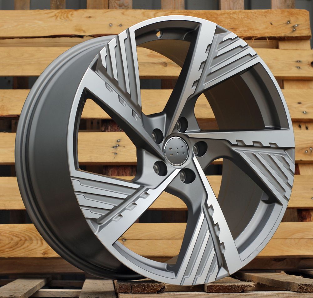  R22x9.5 5X112 ET 36 66.5 I5639 Grey Polished Half Matt (MGHM) For AUD (Z5) (Q8 E-tron) 9.5x22 ET36 5x112