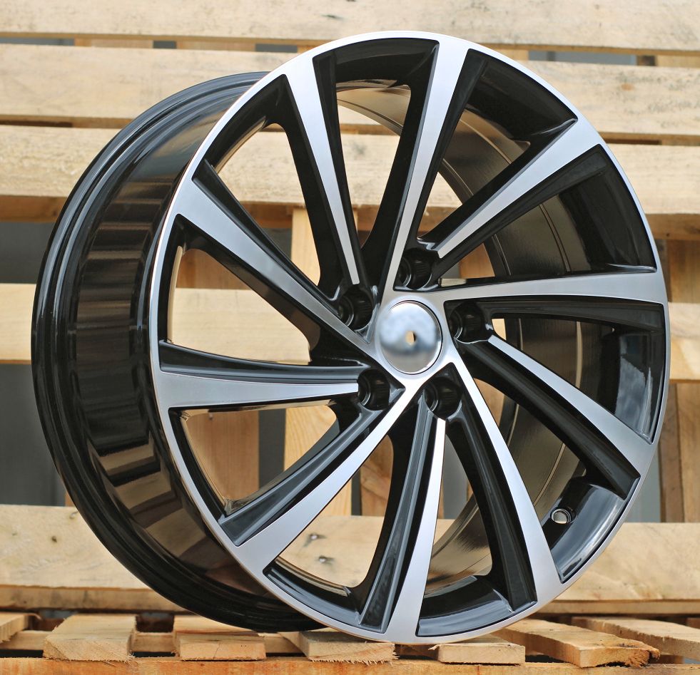  R18x8 5X112 ET 45 57.1 D2403 Black Polished (MB) For SKODA (Z4) (New Model) 8x18 ET45 5x112