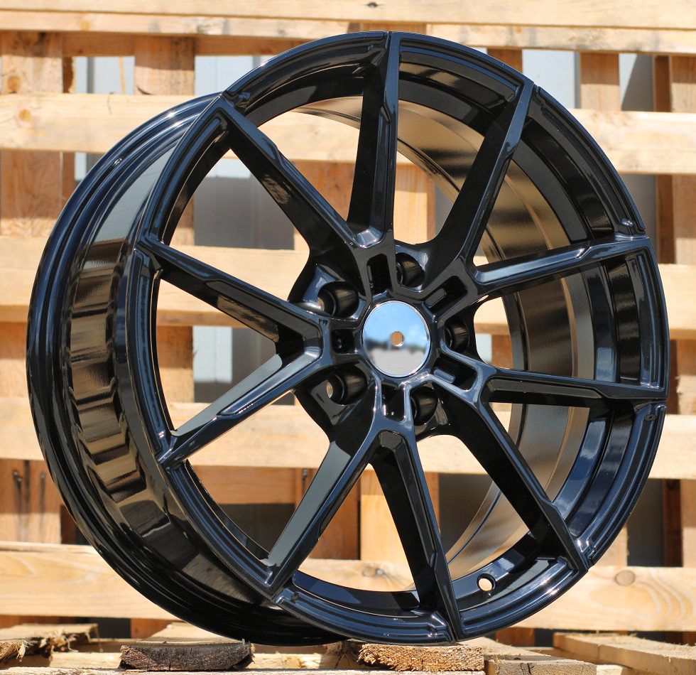 R17x7.5 5X112 ET 27 66.6 B5601 (D1740) Black (BL) For BMW (Z1) 7.5x17 ET27 5x112