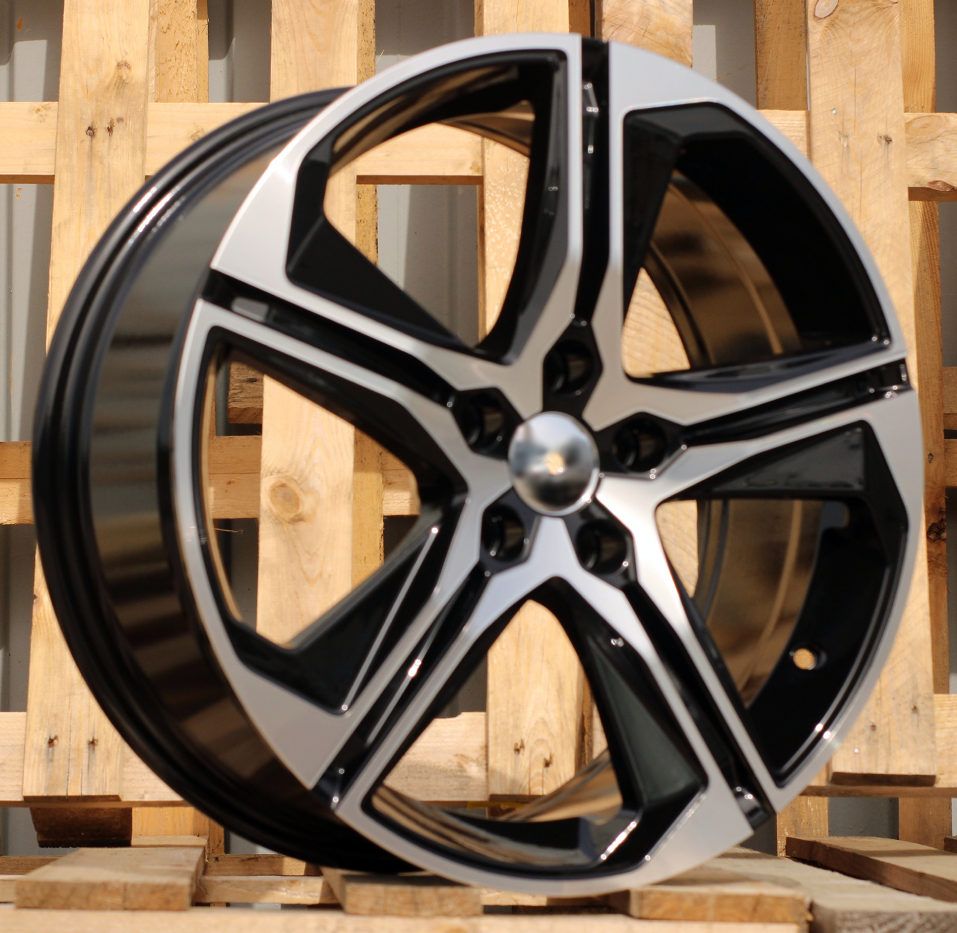 R18x7.5 5X112 ET 46 57.1 B5817 Black Polished (MB) SEAT (L5) 7.5x18 ET46 5x112