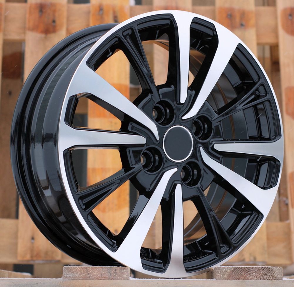  R14x5.5 4X100 ET 40 54.1 B1846 Black Polished (MB) For TOYOT (Z4) 5.5x14 ET40 4x100