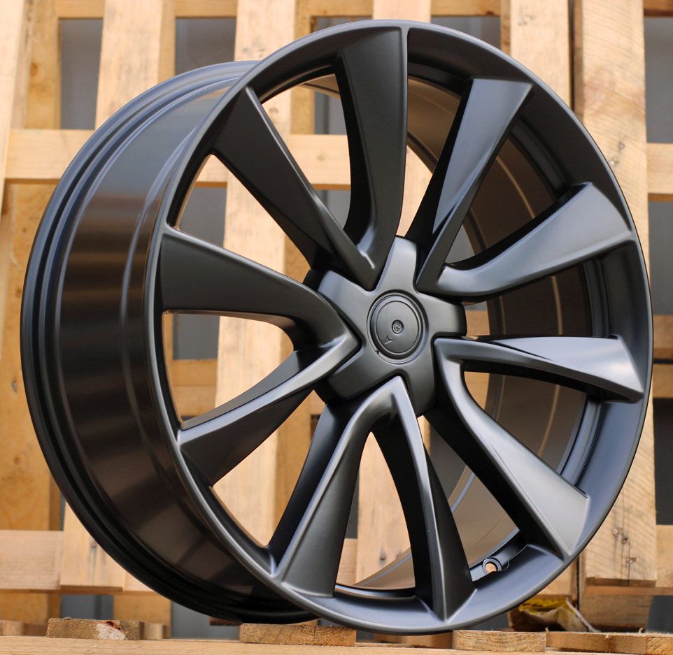  R18x8.5 5X114.3 ET 35 64.1 B2046 (F8675) Black Half Matt (BLHM) For TESLA (Z5) (HYBRID FORGED Model 3) 8.5x18 ET35 5x114.3