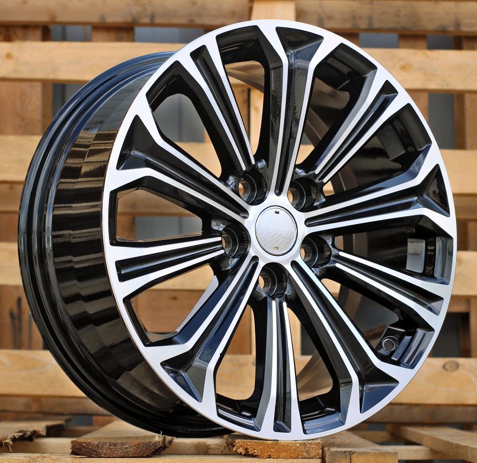 ALU PLATIŠČA R15x6 5X100 ET 45 54.1 B5845 Black Polished (MB) For TOYOT (R) 6x15 ET45 5x100