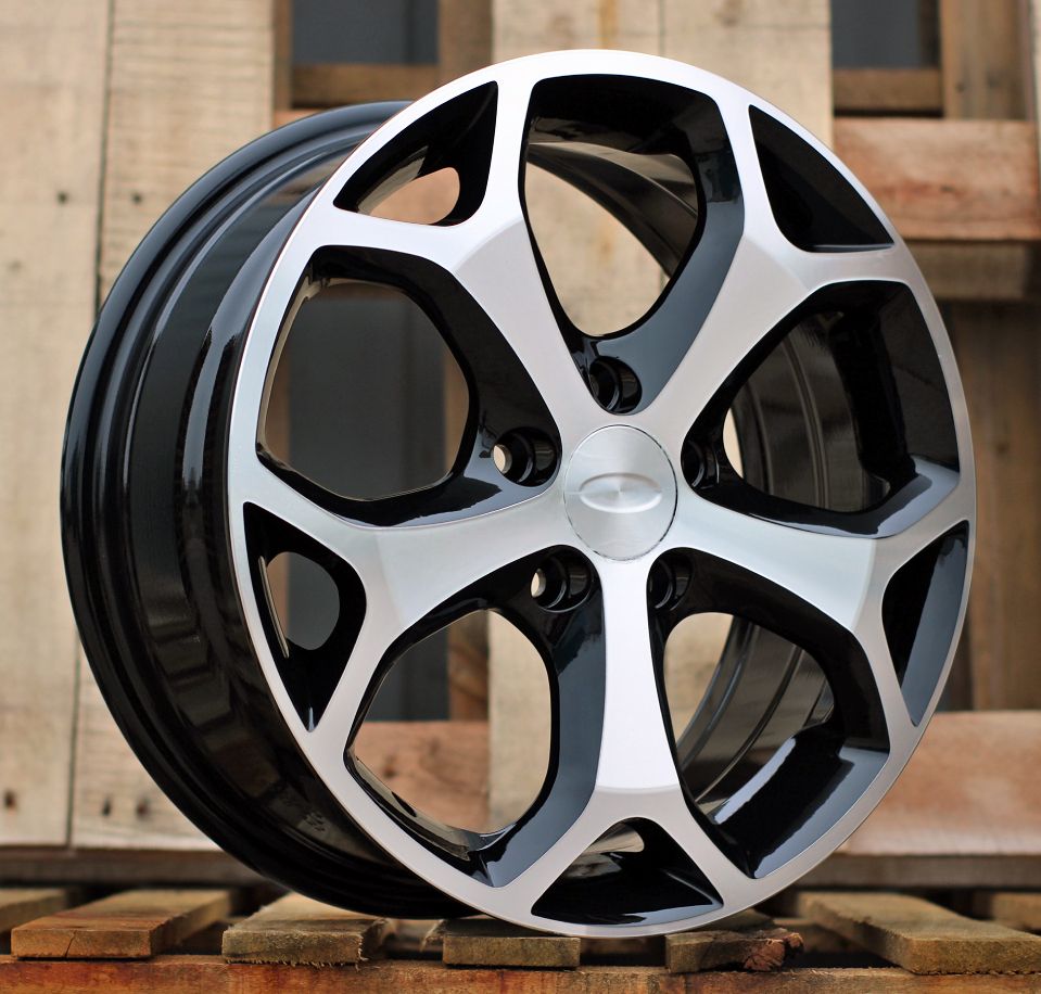  R16x6.5 5X108 ET 50 63.4 BK386 Black Polished (MB) For FORD (K2) 6.5x16 ET50 5x108