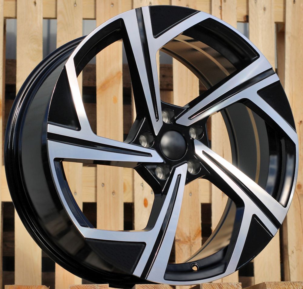  R17x7.5 5X112 ET 45 57.1 B5851 Black Polished (MB) For VW (R) 7.5x17 ET45 5x112