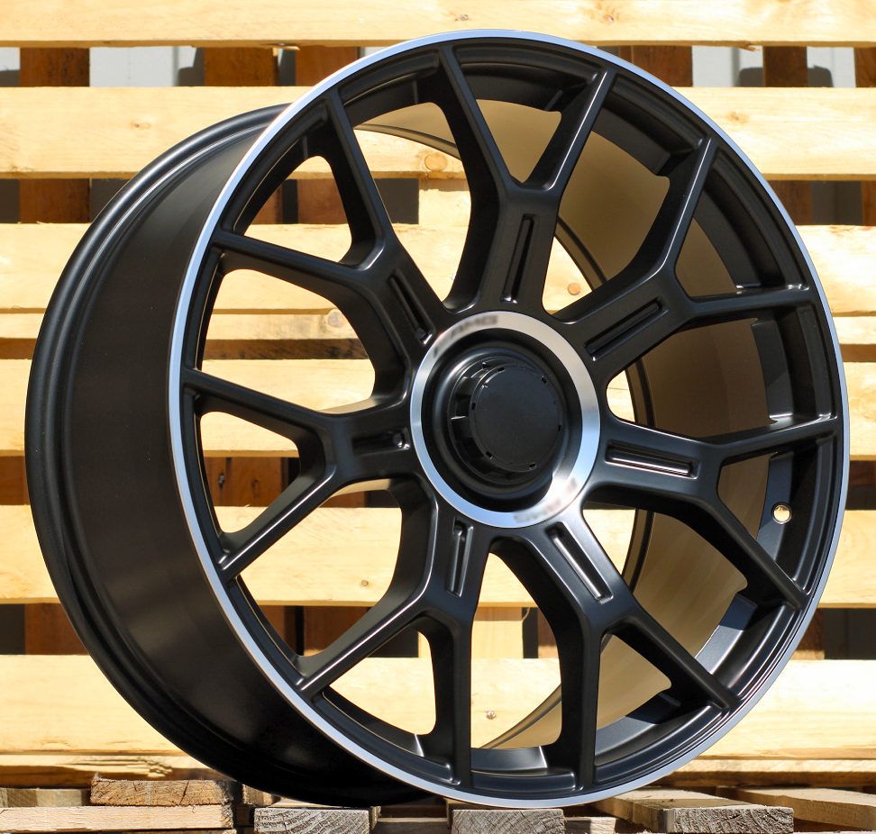 ALU PLATIŠČA R19x8.5 5X112 ET 38 66.6 Y1188 (FBX184) Black+Polished Lip (BLPL) For MER (Z5) (HYBRID FORGED) 8.5x19 ET38 5x112