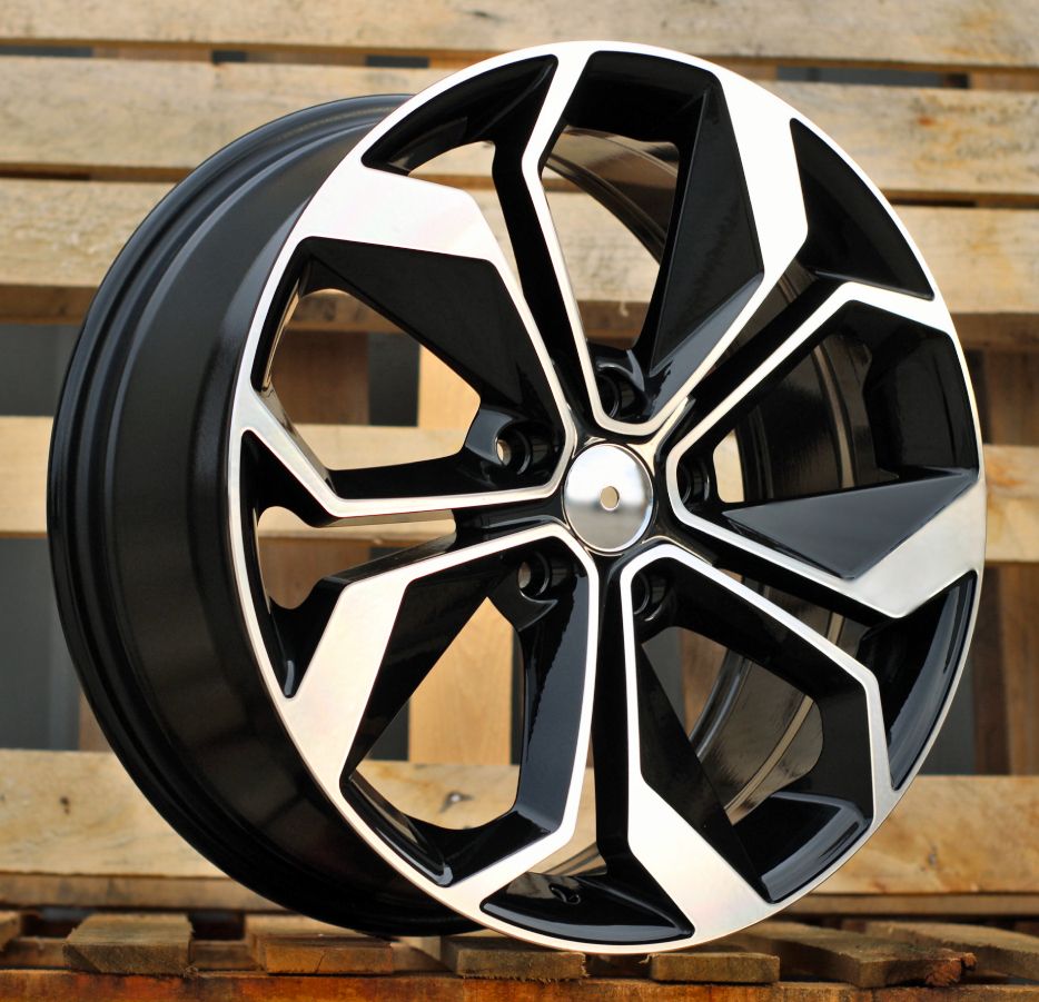  R18x7.5 5X114.3 ET 46 66.1 B5168 Black Polished (MB) For RENAU (K2) 7.5x18 ET46 5x114.3