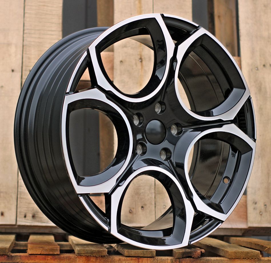  R19x8 5X112 ET 45 57.1 I5162 (YF5656) Black Polished (MB) For VW (K3) (NEW Model) 8x19 ET45 5x112