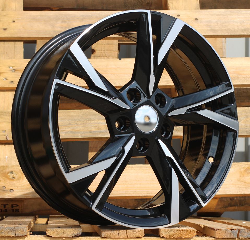 ALU PLATIŠČA R18x7.5 5X112 ET 51 57.1 Y1241 Black Polished (MB) For SKODA (P) (NEW Model) 7.5x18 ET51 5x112