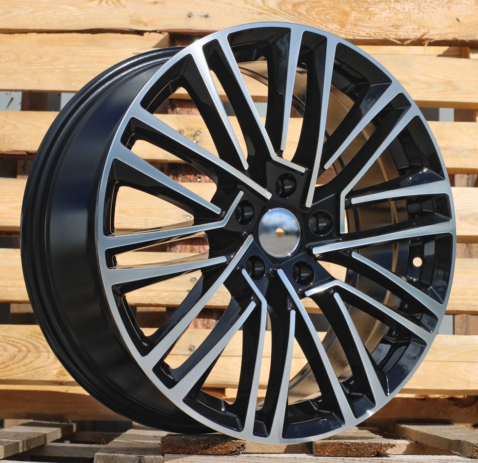  R18x7.5 5X112 ET 48 57.1 Y1191 Black Polished (MB) For SKODA (K4) 7.5x18 ET48 5x112