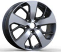  R17x7 5X114.3 ET 50 67.1 I5390 Black Polished (MB) For KIA (P2) 7x17 ET50 5x114.3