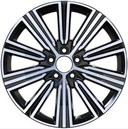 ALU PLATIŠČA R18x8 5X108 ET 42 63.4 F0086 (TL0086NW) Black Polished (MB) For VOLVO (P1) 8x18 ET42 5x108