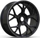  R18x8 5X112 ET 42 66.5 FBX120 Black+Polished Lip (BLPL) For MER (K3) (HYBRID FORGED) 8x18 ET42 5x112