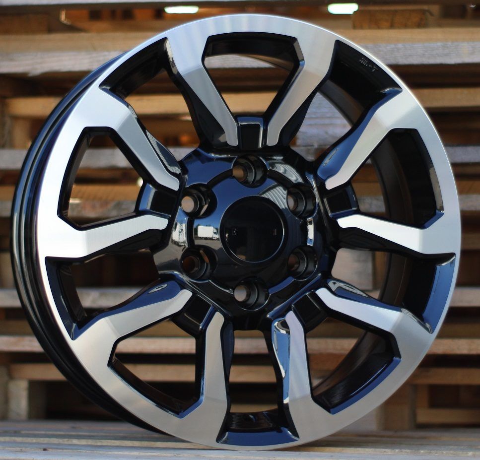  R17x7.5 6X139.7 ET 30 106 B1623 (BK5901) Black Polished (MB) For TOYOT (L6) 7.5x17 ET30 6x139.7