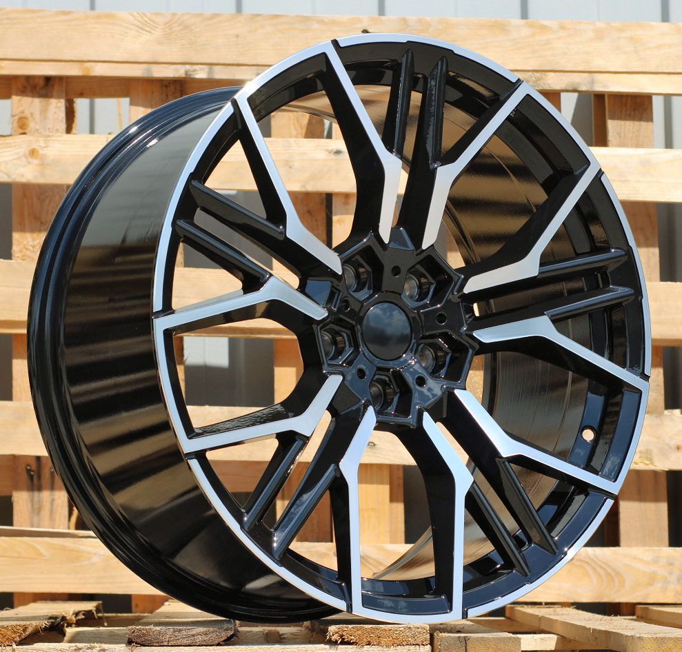 ALU PLATIŠČA R19x8 5X120 ET 35 72.6 I0405 Black Polished (MB) For BMW (K3) (Rear+Front) 8x19 ET35 5x120