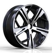  R16x7 4X108 ET 25 65.1 Y1206 Black Polished (MB) For PEUG (D5) 7x16 ET25 4x108