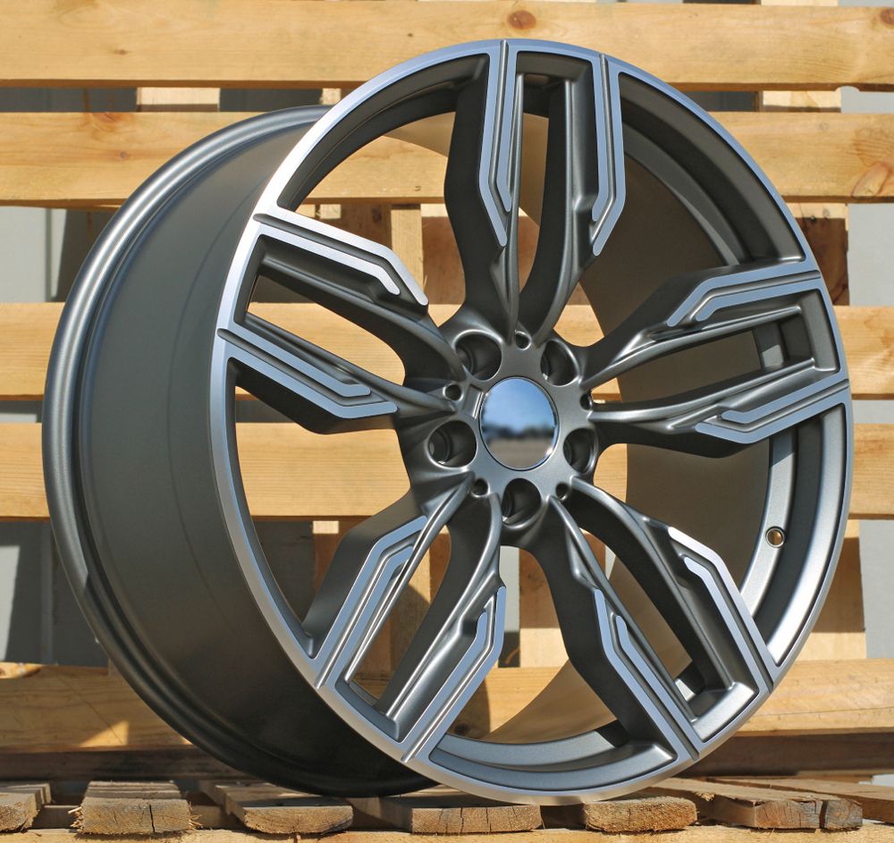 R20x10 5X112 ET 41 66.6 B5181 Grey Polished Half Matt (MGHM) For BMW (P) (Rear+Front) 10x20 ET41 5x112